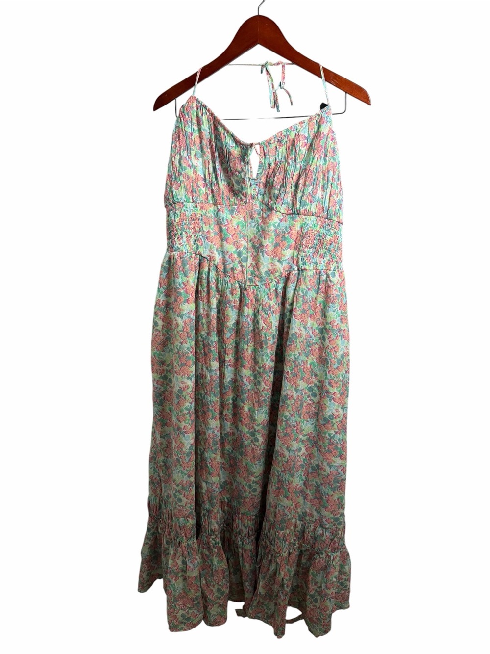 American Eagle Outfitters Floral Maxi Dress in Green and Pink - Picture 2 of 11
